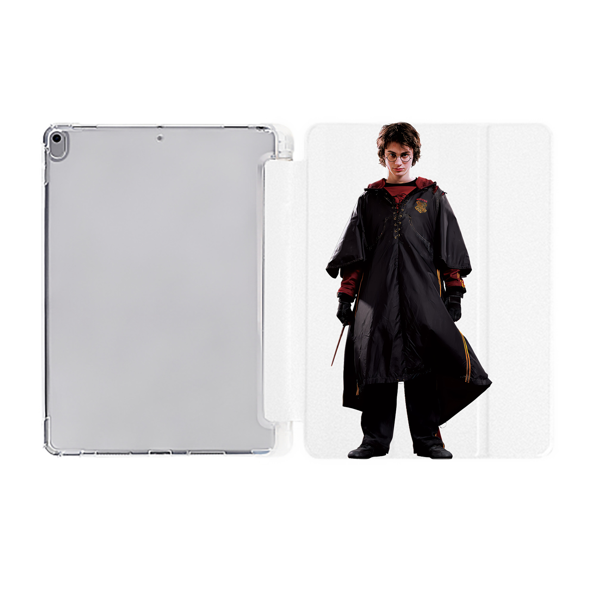 （画像用） Harry Potter ハリー・ポッターシリーズ IPad ケース ペン収納付き 三つ折りスタンド PUレザー×シリコン 対応機種9.5/10.5/10.9インチ